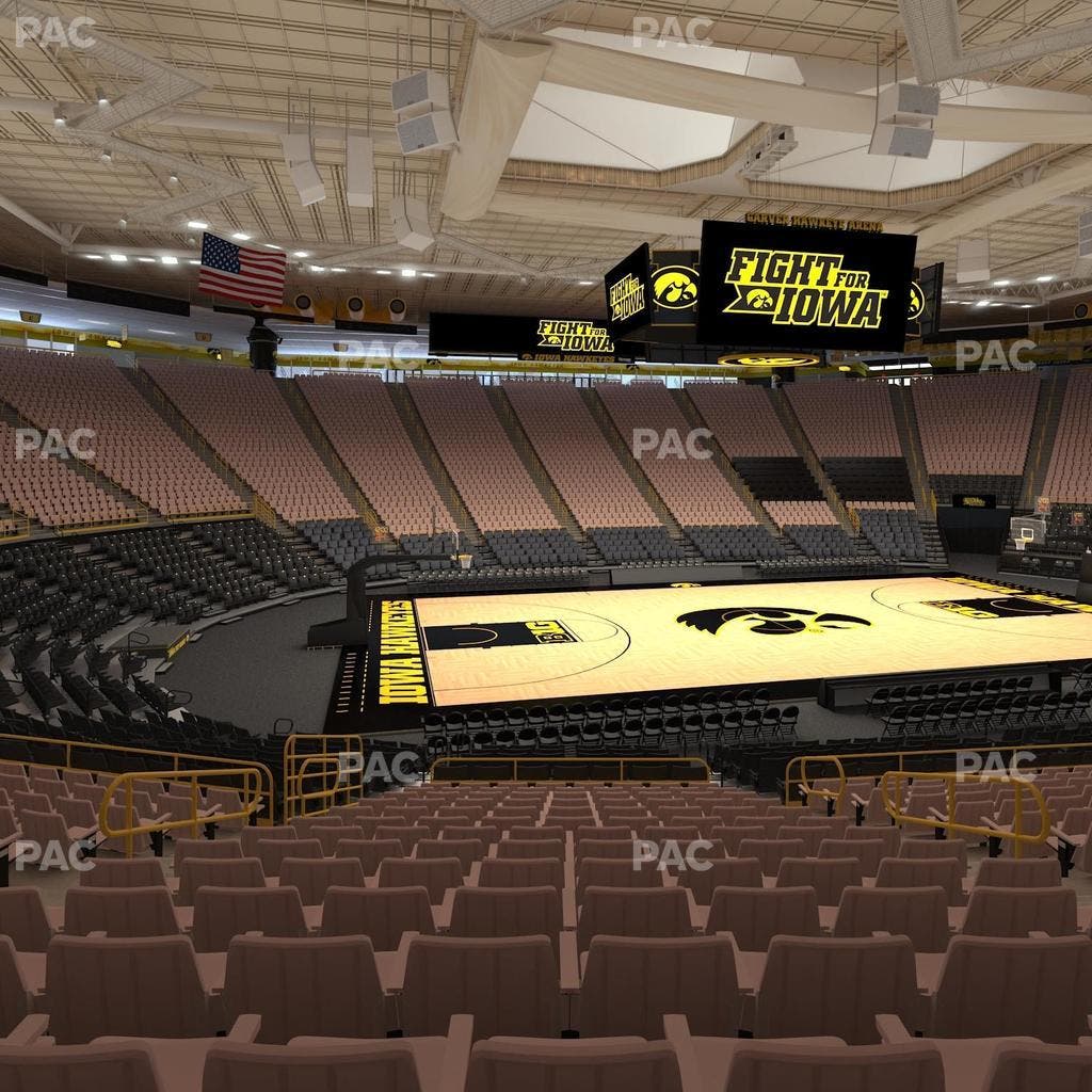 Carver-Hawkeye Arena - Section M Seat View