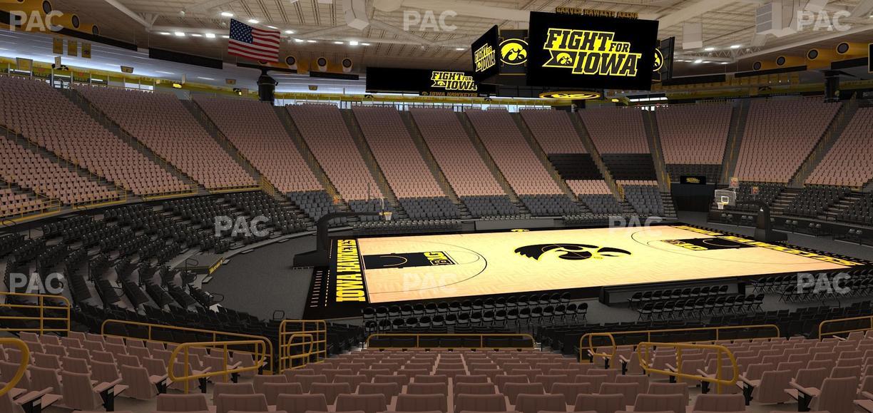 Carver-Hawkeye Arena - Section M Seat View
