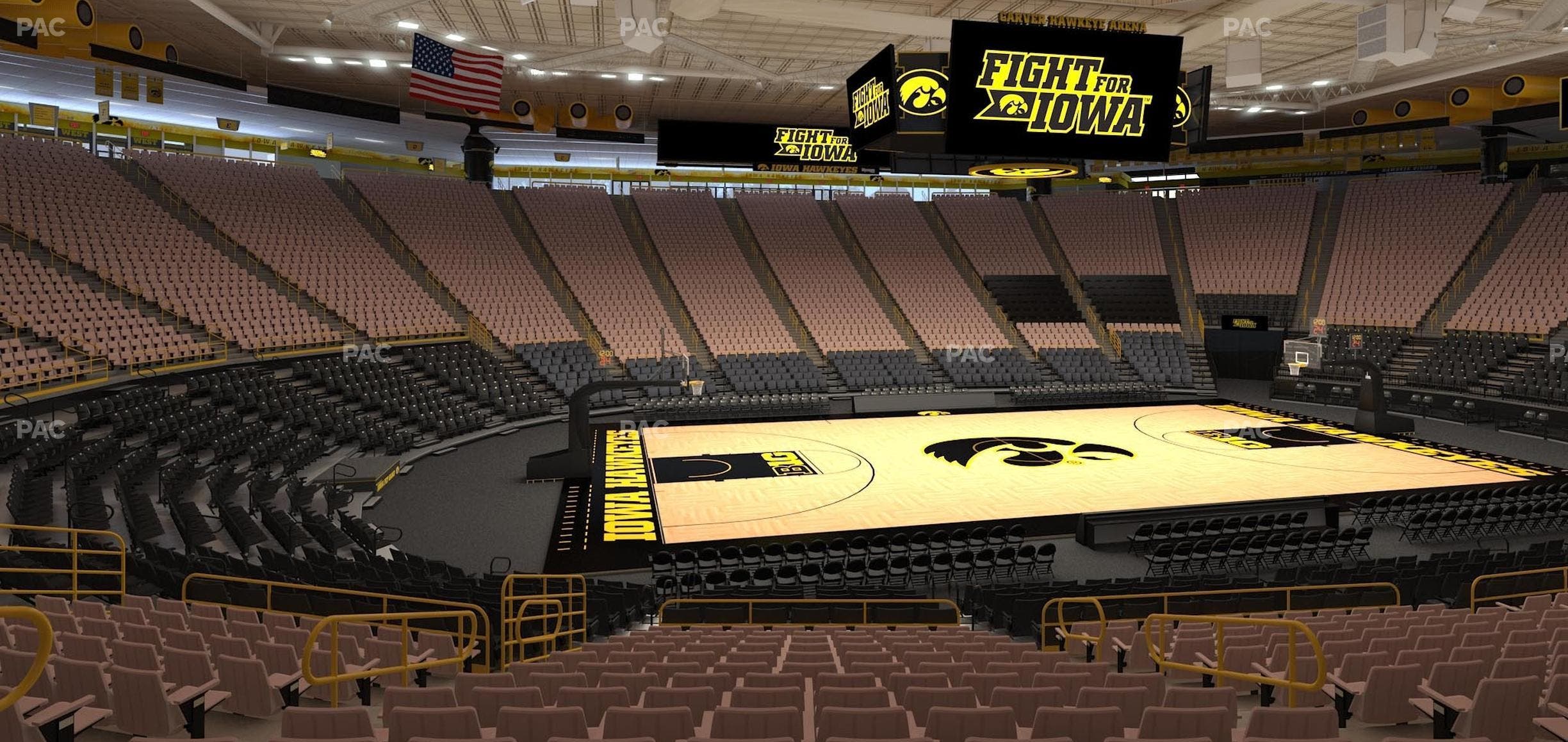 Carver-Hawkeye Arena - Section M Seat View