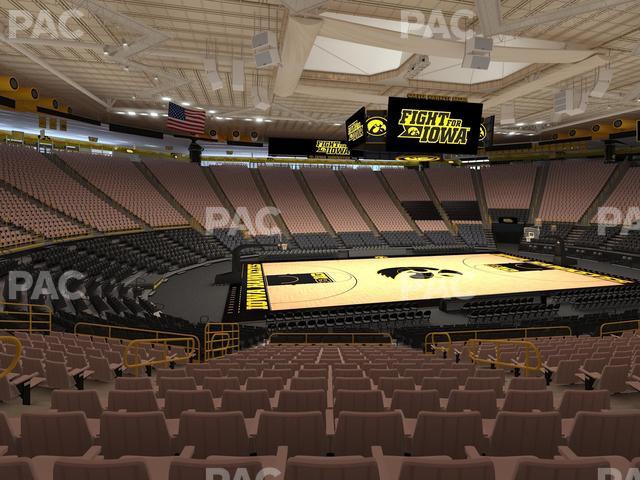Carver-Hawkeye Arena - Section M Seat View Carver-Hawkeye Arena - Section M Seat View
