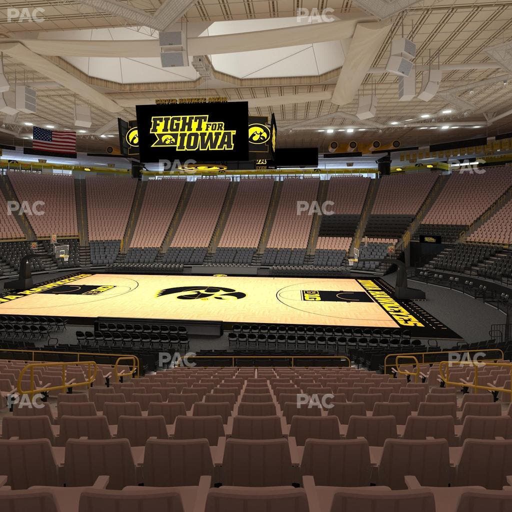 Carver-Hawkeye Arena - Section Mm Seat View