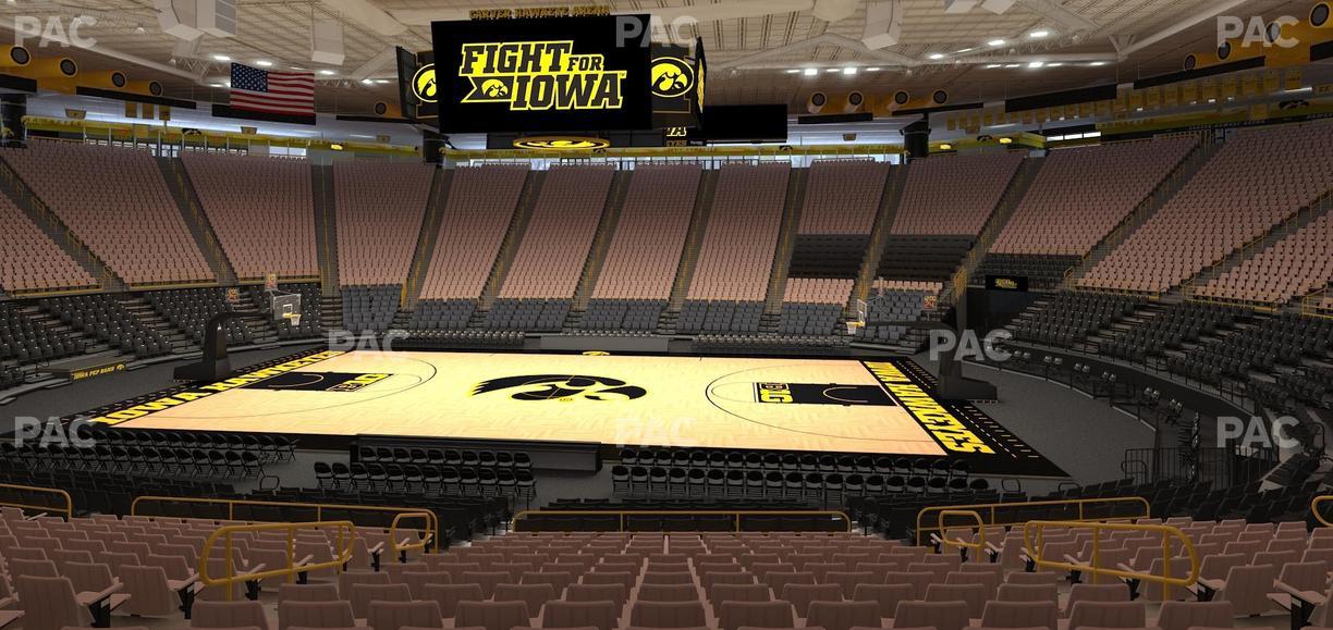 Carver-Hawkeye Arena - Section Mm Seat View