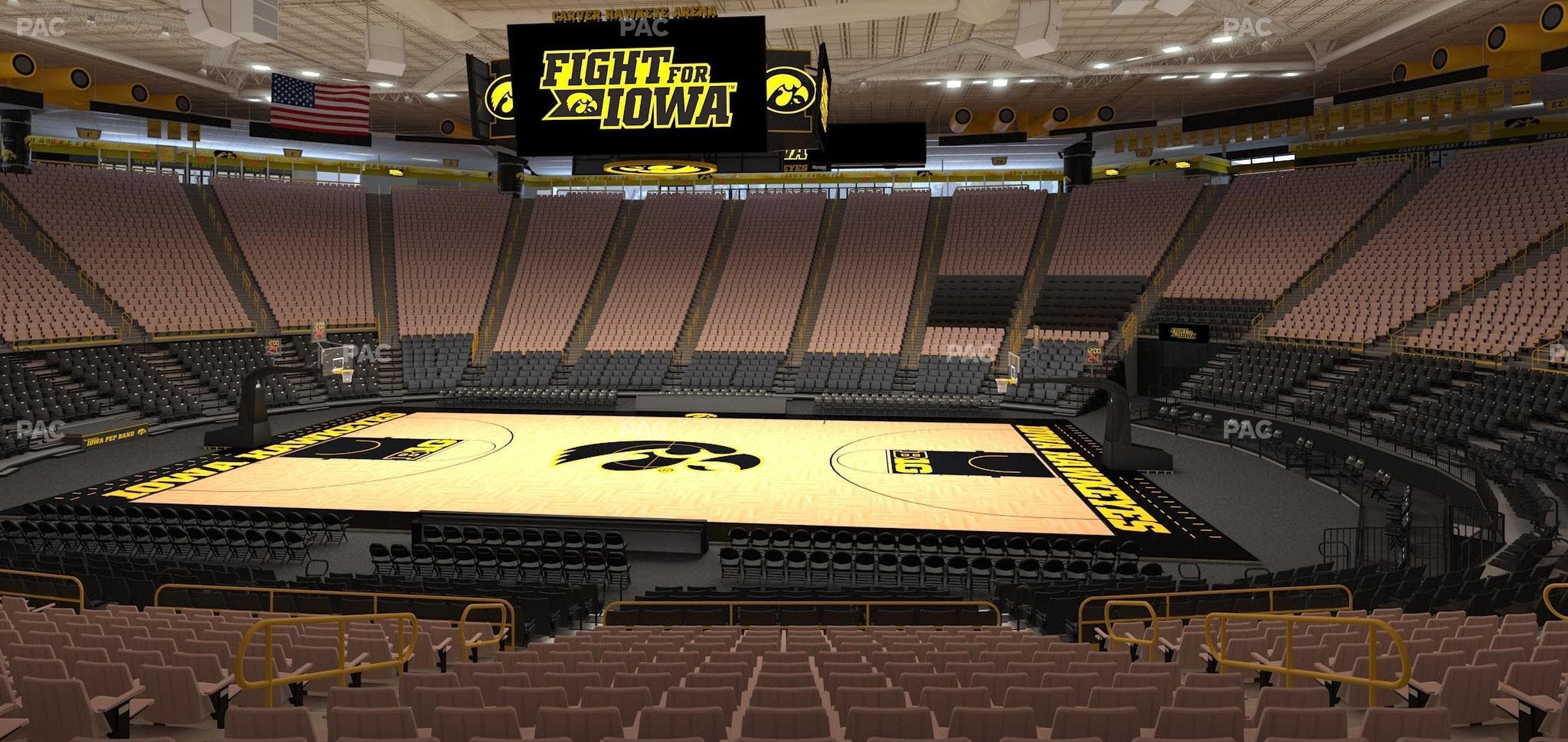 Carver-Hawkeye Arena - Section Mm Seat View