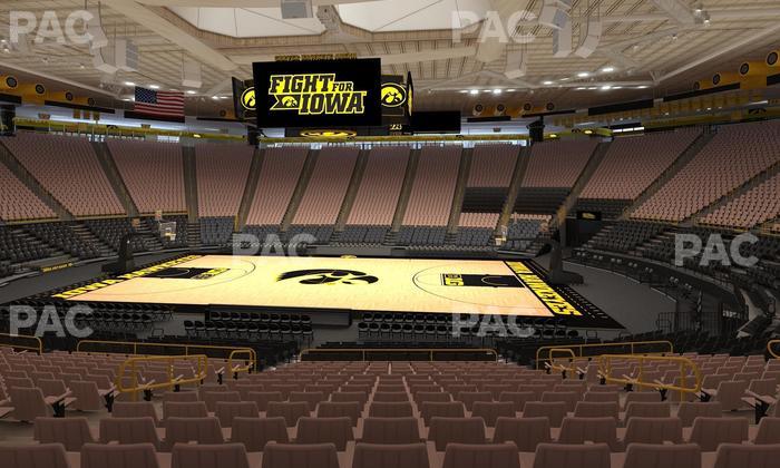 Carver-Hawkeye Arena - Section Mm Seat View
