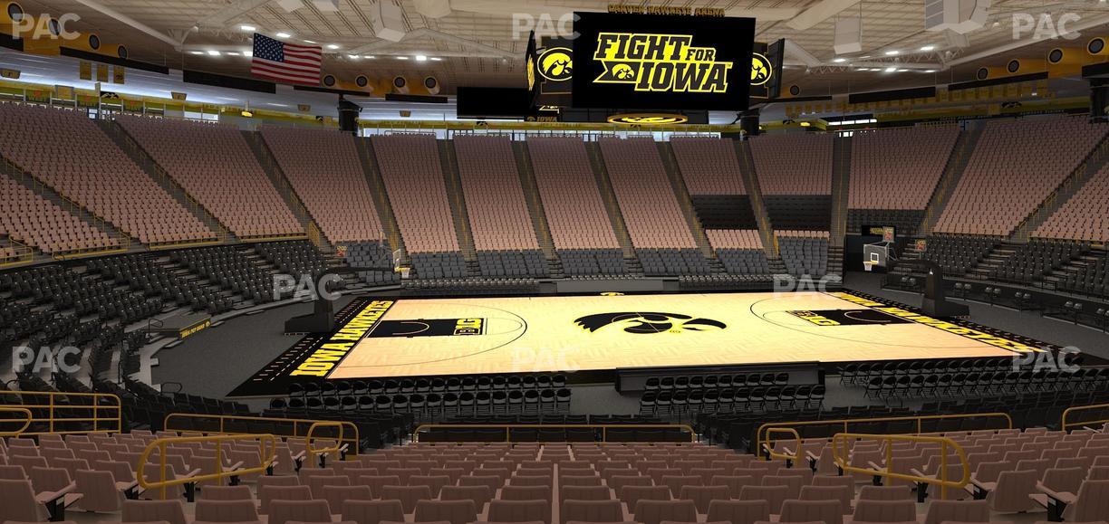 Carver-Hawkeye Arena - Section N Seat View