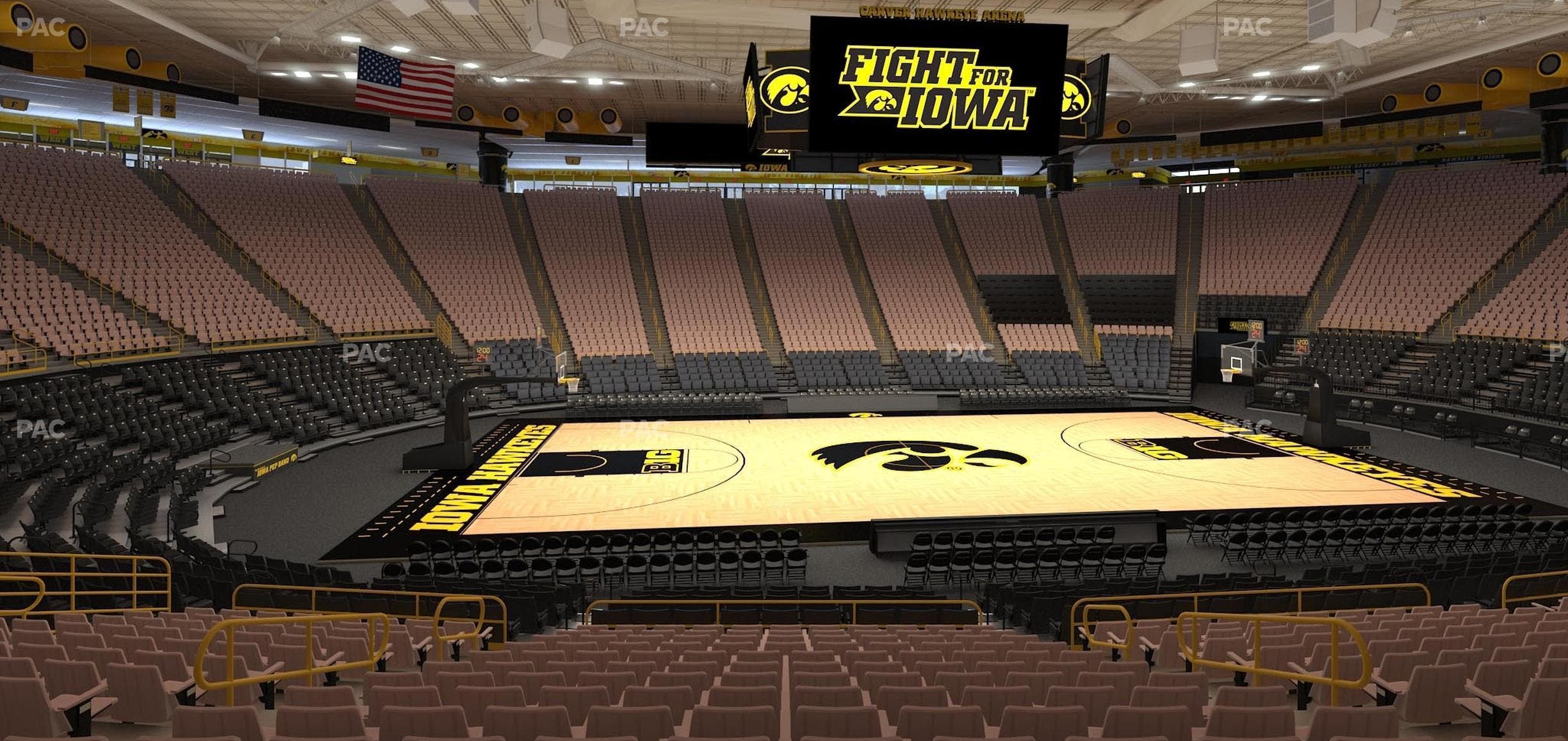 Carver-Hawkeye Arena - Section N Seat View