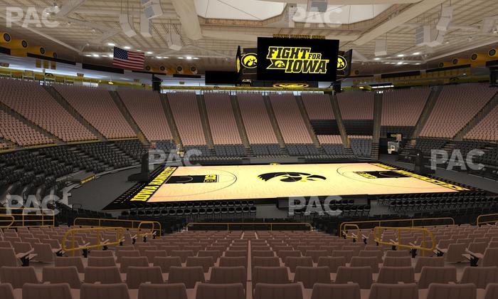 Carver-Hawkeye Arena - Section N Seat View