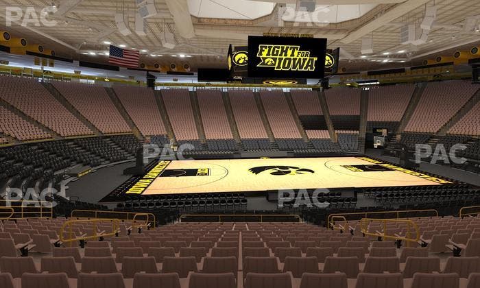 Carver-Hawkeye Arena - Section N Seat View