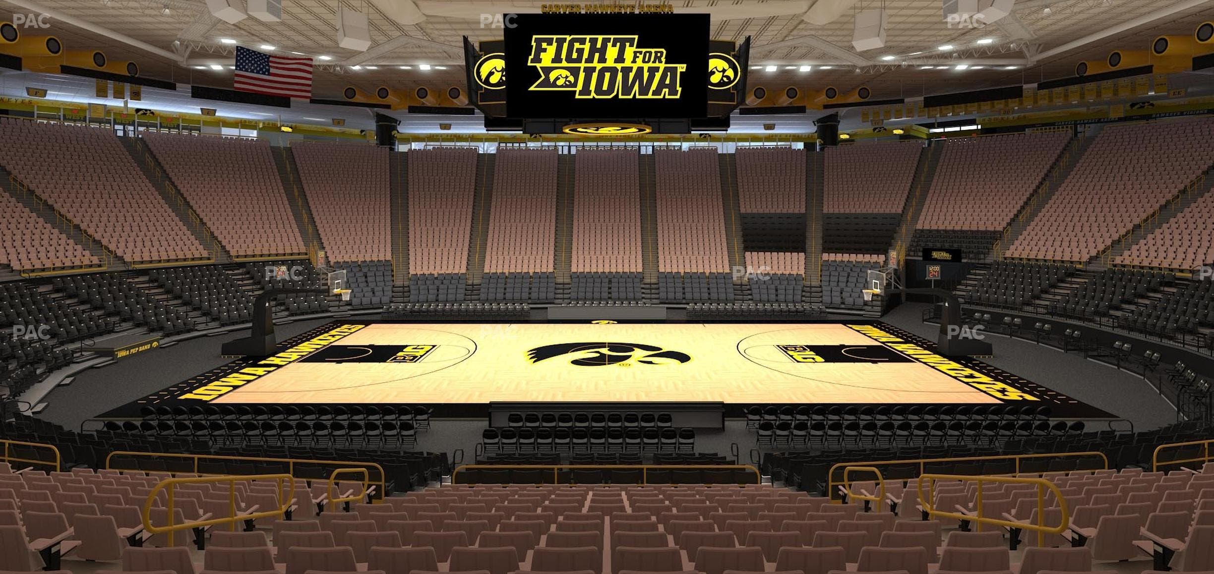 Carver-Hawkeye Arena - Section Nn Seat View
