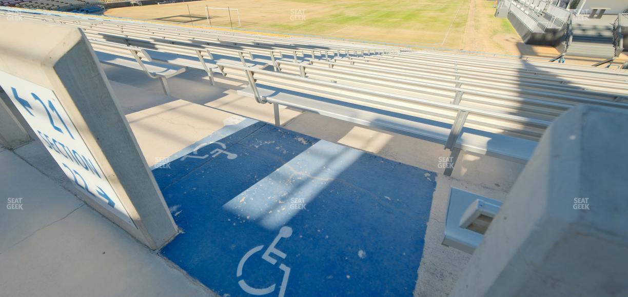 Cashman Field - Section 21 Ada Seat View