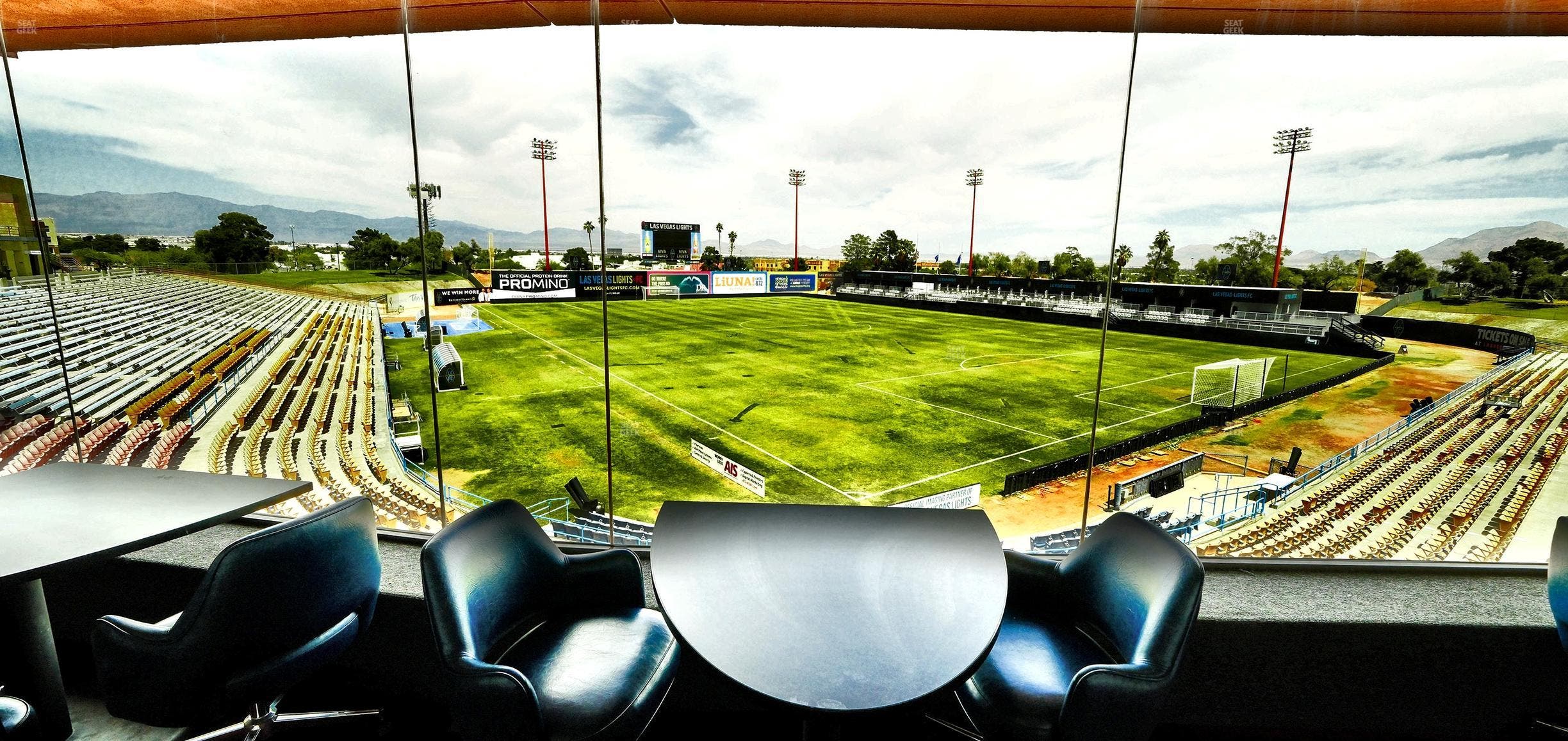 Cashman Field - Section Club Table 15 Seat View