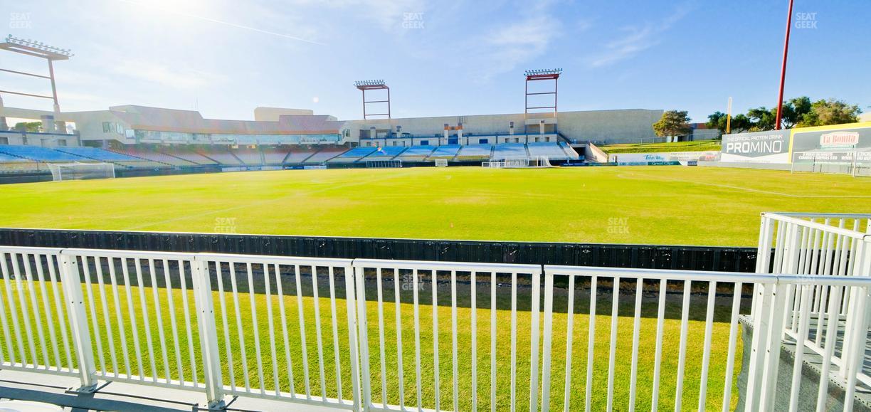 Cashman Field - Section Premium Sideline Seat View