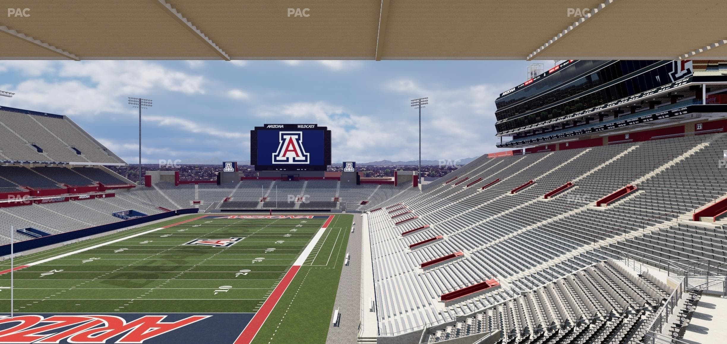 Casino Del Sol Stadium - Section Sands Club W 118 Seat View