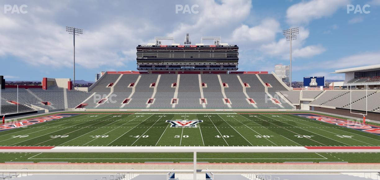 Casino Del Sol Stadium - Section W 4 Seat View