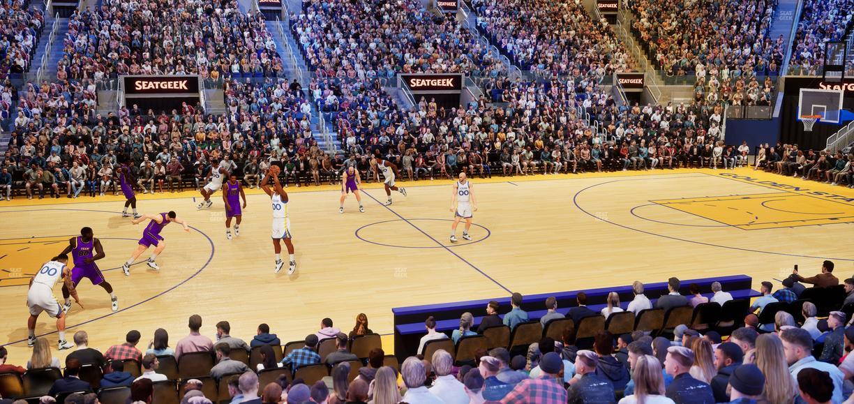 Chase Center - Section 104 Seat View