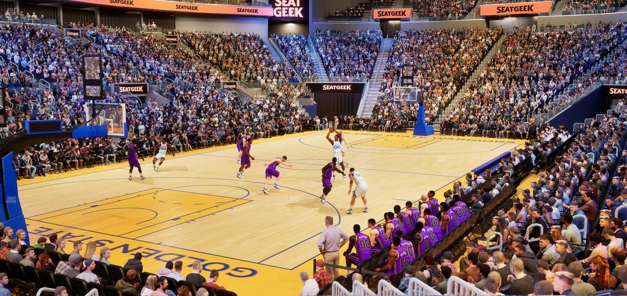 Chase Center - Section 107 Seat View