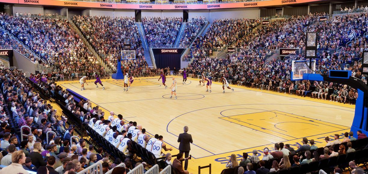 Chase Center - Section 124 Seat View