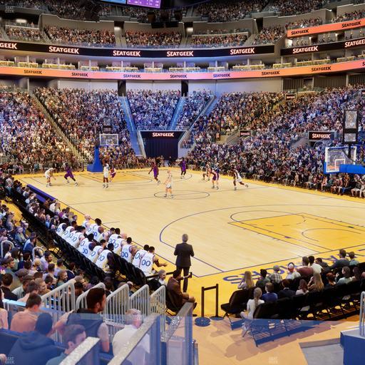 Chase Center - Section 124 Seat View