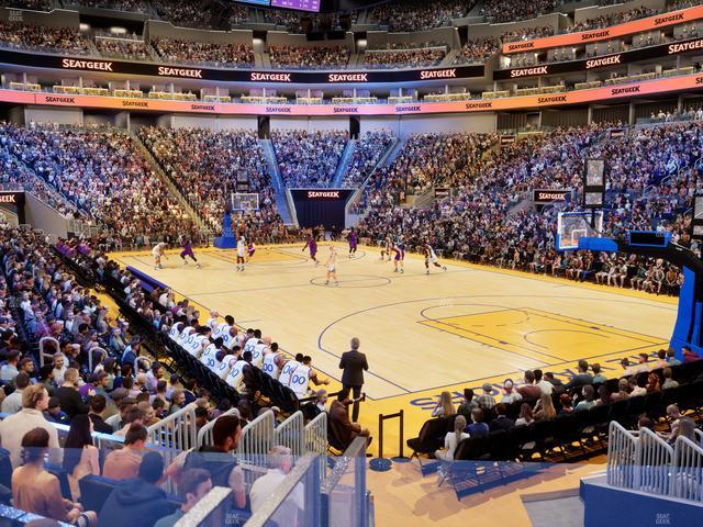 Chase Center - Section 124 Seat View