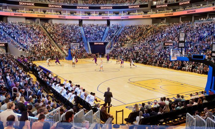 Chase Center - Section 124 Seat View