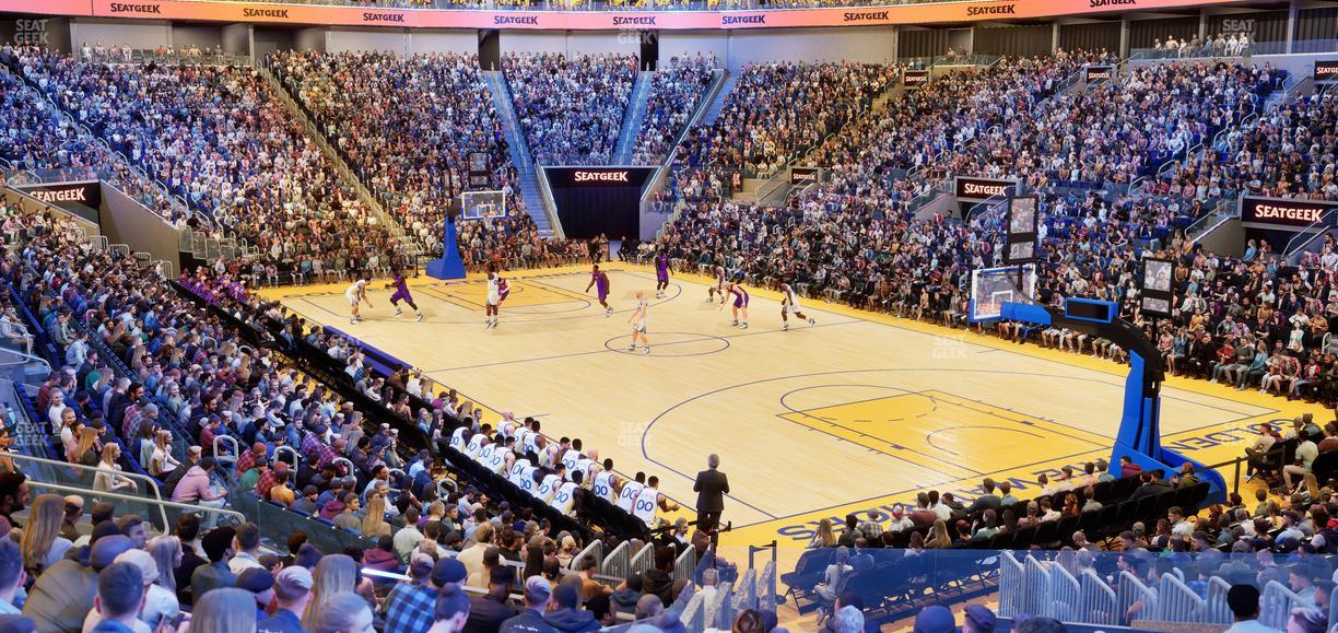 Chase Center - Section 124 Seat View