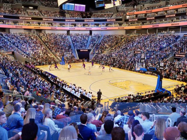 Chase Center - Section 124 Seat View