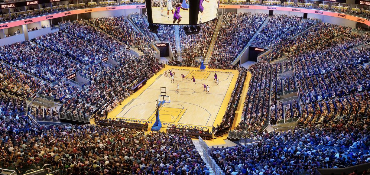 Chase Center - Section Bridge 1 Seat View