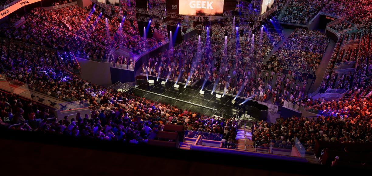 Chase Center - Section Bridge 1 Seat View