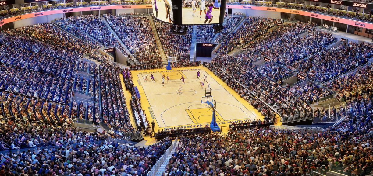 Chase Center - Section Bridge 3 Seat View