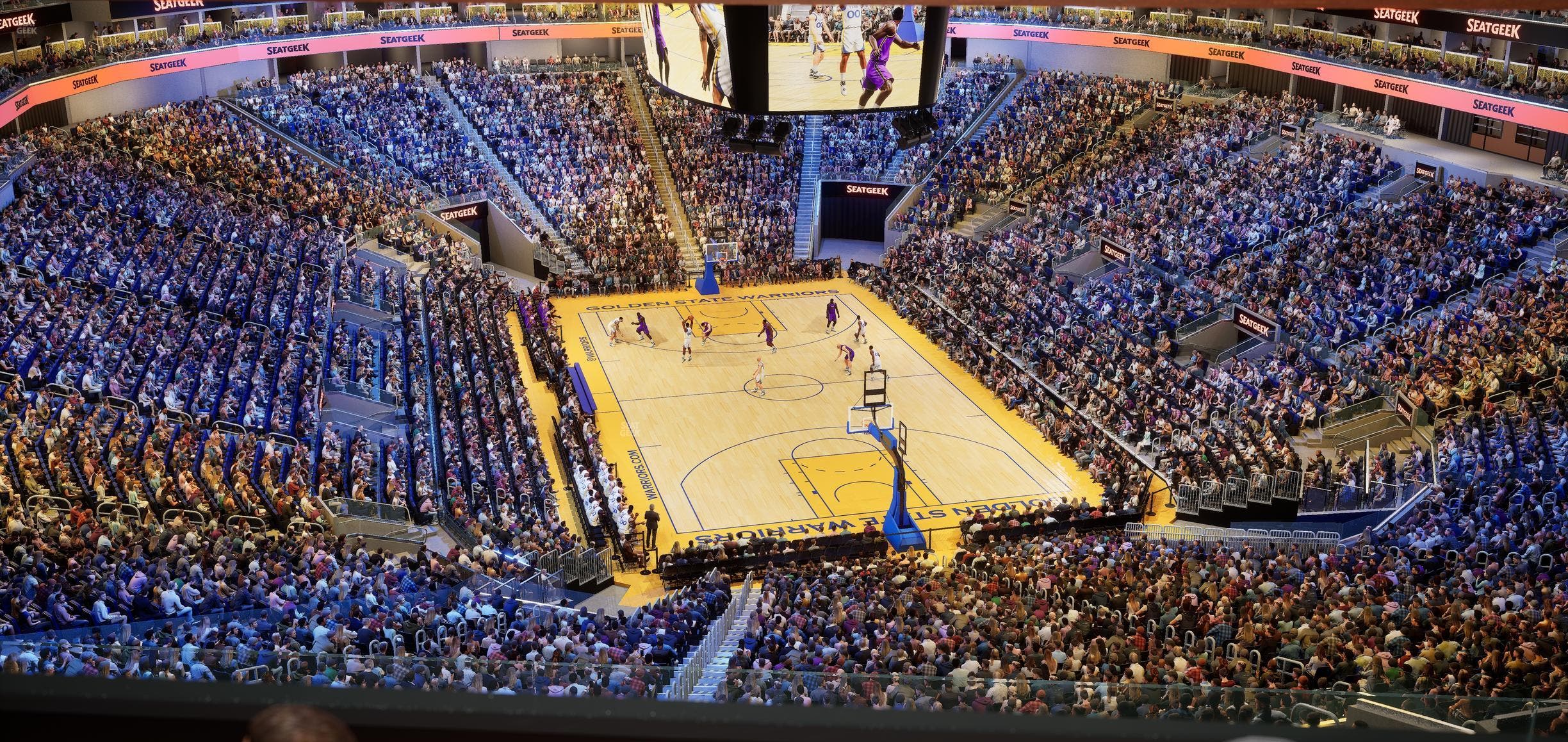 Chase Center - Section Bridge 3 Seat View