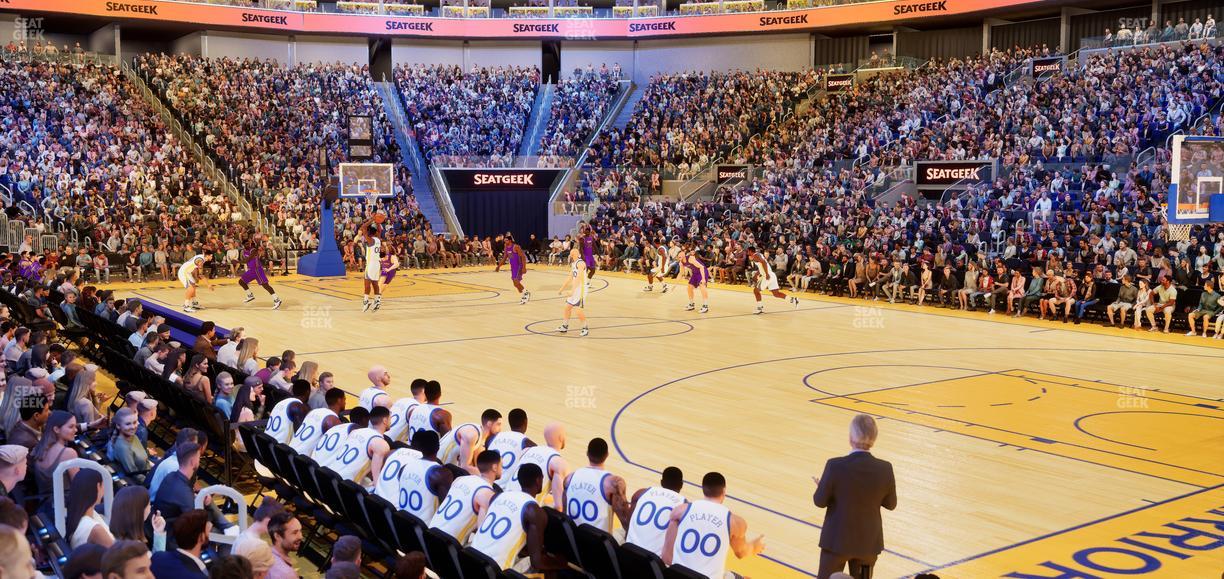 Chase Center - Section Courtside Lounge 1 Seat View