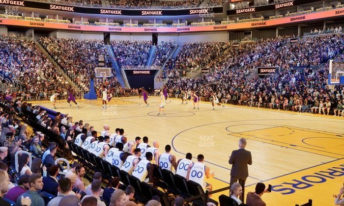 Chase Center - Section Courtside Lounge 1 Seat View
