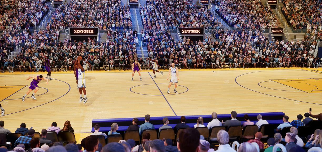 Chase Center - Section Courtside Lounge 10 Seat View
