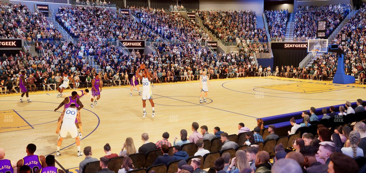 Chase Center - Section Courtside Lounge 11 Seat View