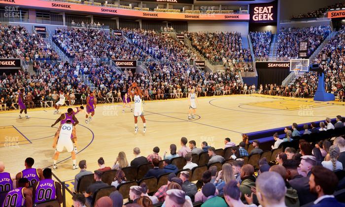 Chase Center - Section Courtside Lounge 11 Seat View