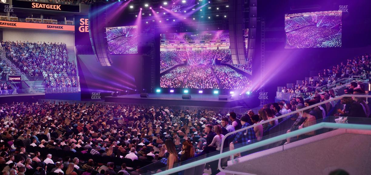 Chase Center - Section Courtside Lounge 12 Seat View