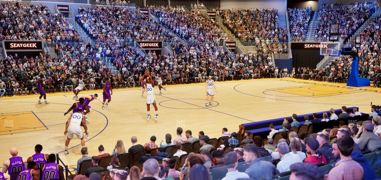 Chase Center - Section Courtside Lounge 12 Seat View