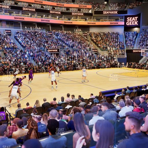 Chase Center - Section Courtside Lounge 12 Seat View