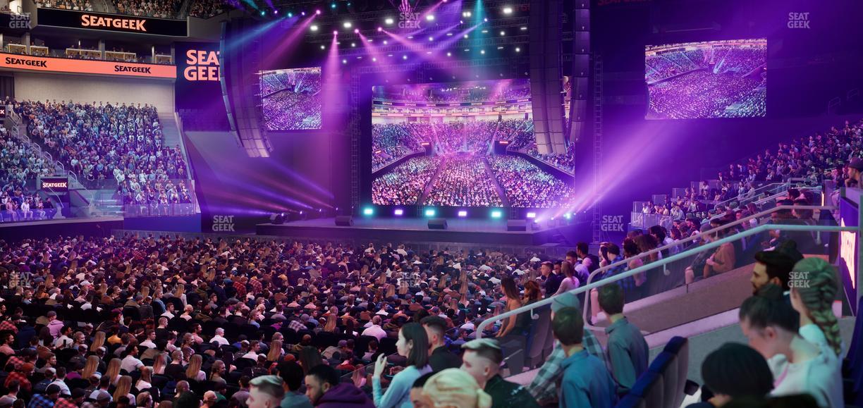 Chase Center - Section Courtside Lounge 14 Seat View