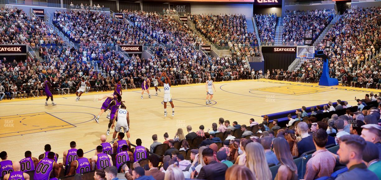 Chase Center - Section Courtside Lounge 14 Seat View