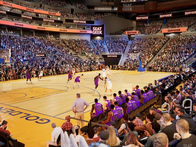 Chase Center - Section Courtside Lounge 15 Seat View
