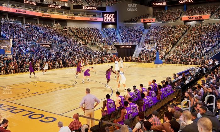 Chase Center - Section Courtside Lounge 15 Seat View