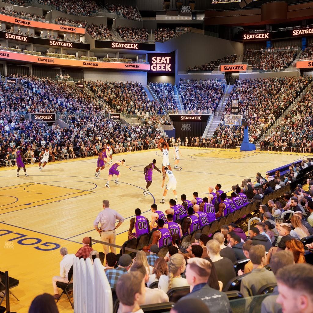 Chase Center - Section Courtside Lounge 16 Seat View