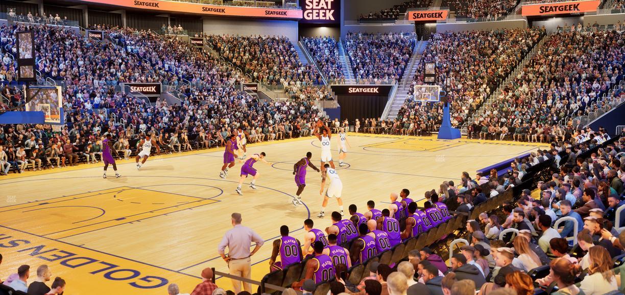 Chase Center - Section Courtside Lounge 16 Seat View