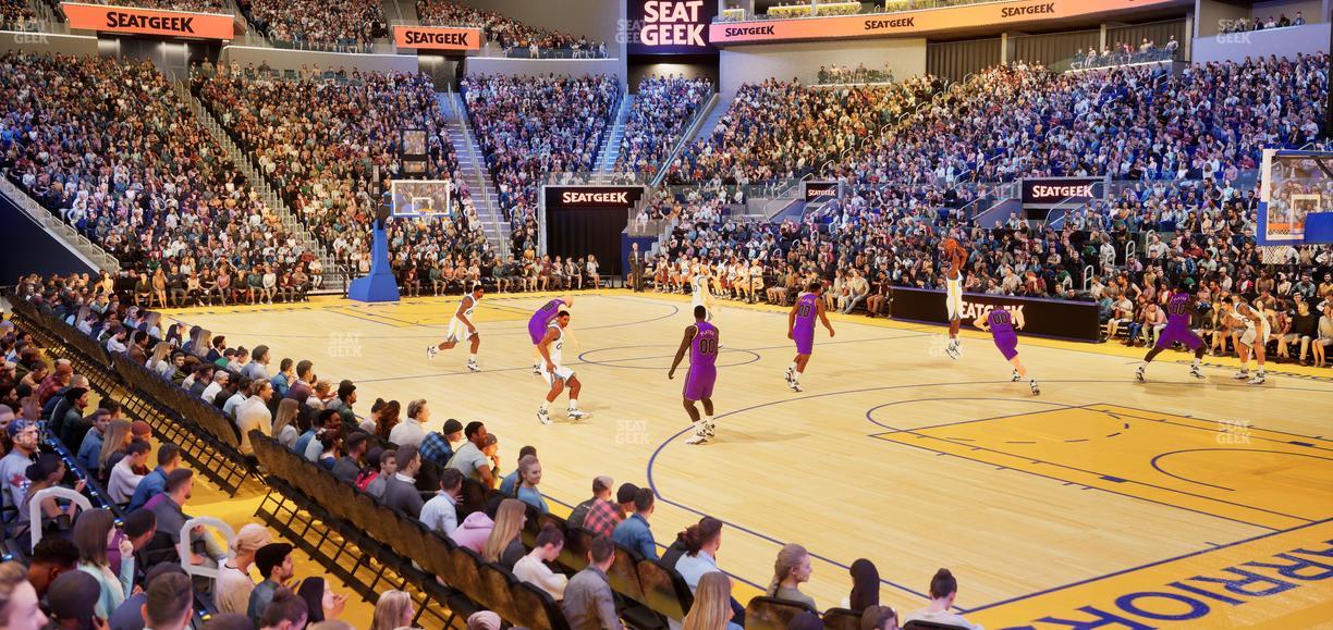 Chase Center - Section Courtside Lounge 17 Seat View