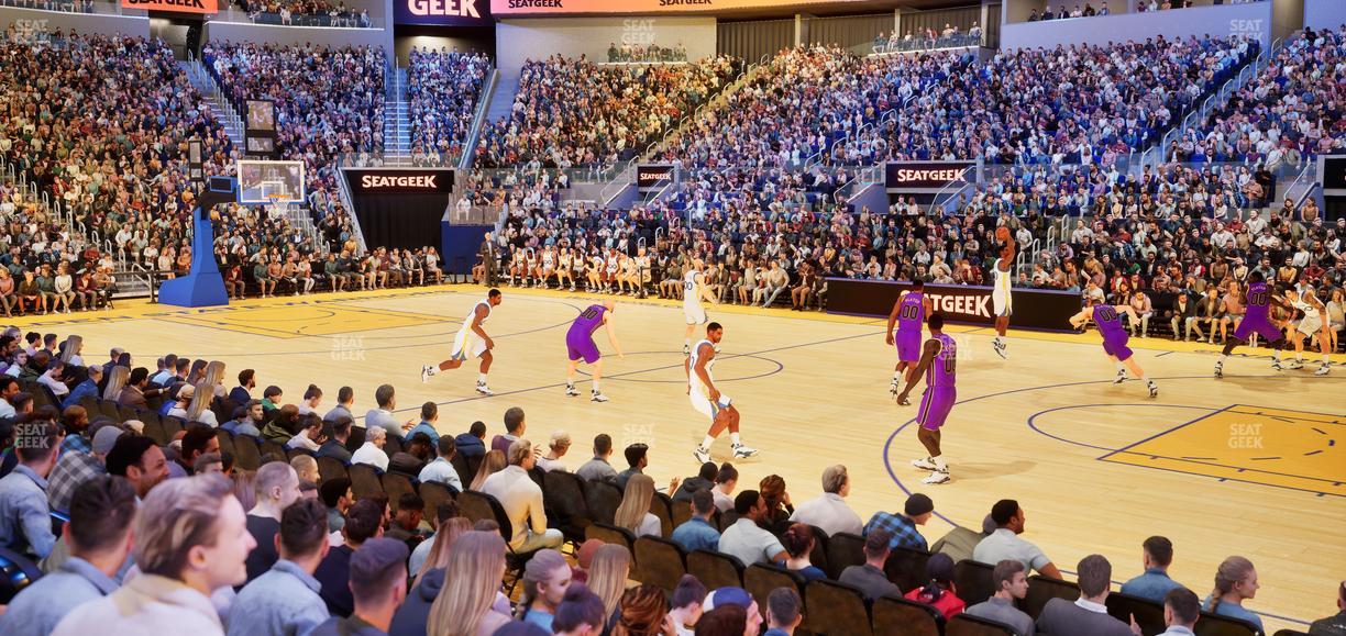 Chase Center - Section Courtside Lounge 19 Seat View