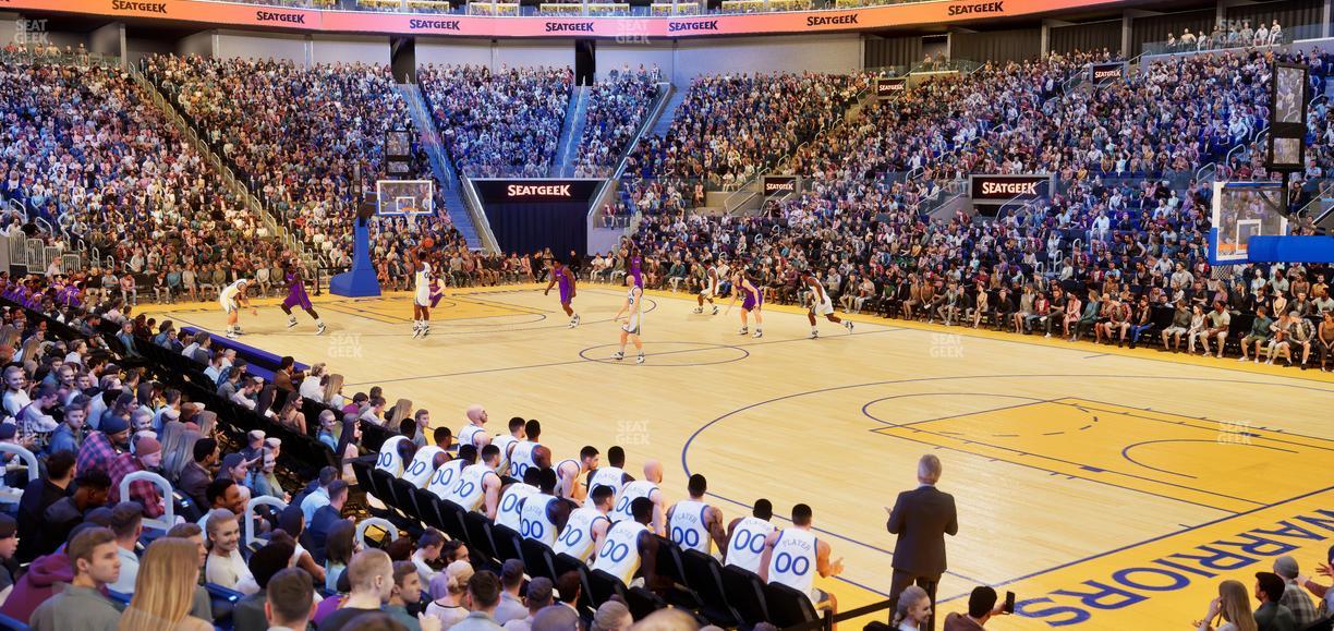 Chase Center - Section Courtside Lounge 2 Seat View