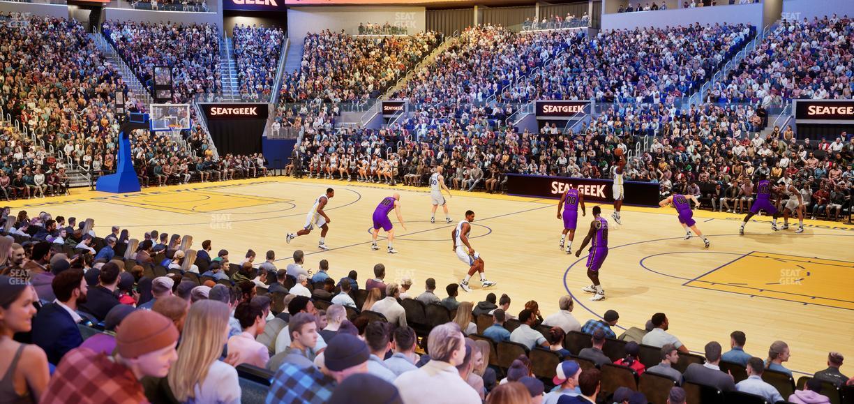 Chase Center - Section Courtside Lounge 20 Seat View