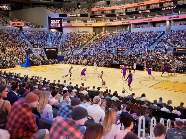 Chase Center - Section Courtside Lounge 20 Seat View