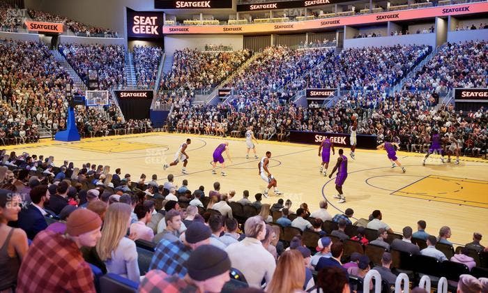 Chase Center - Section Courtside Lounge 20 Seat View